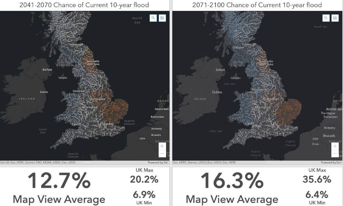 Esri UK flood