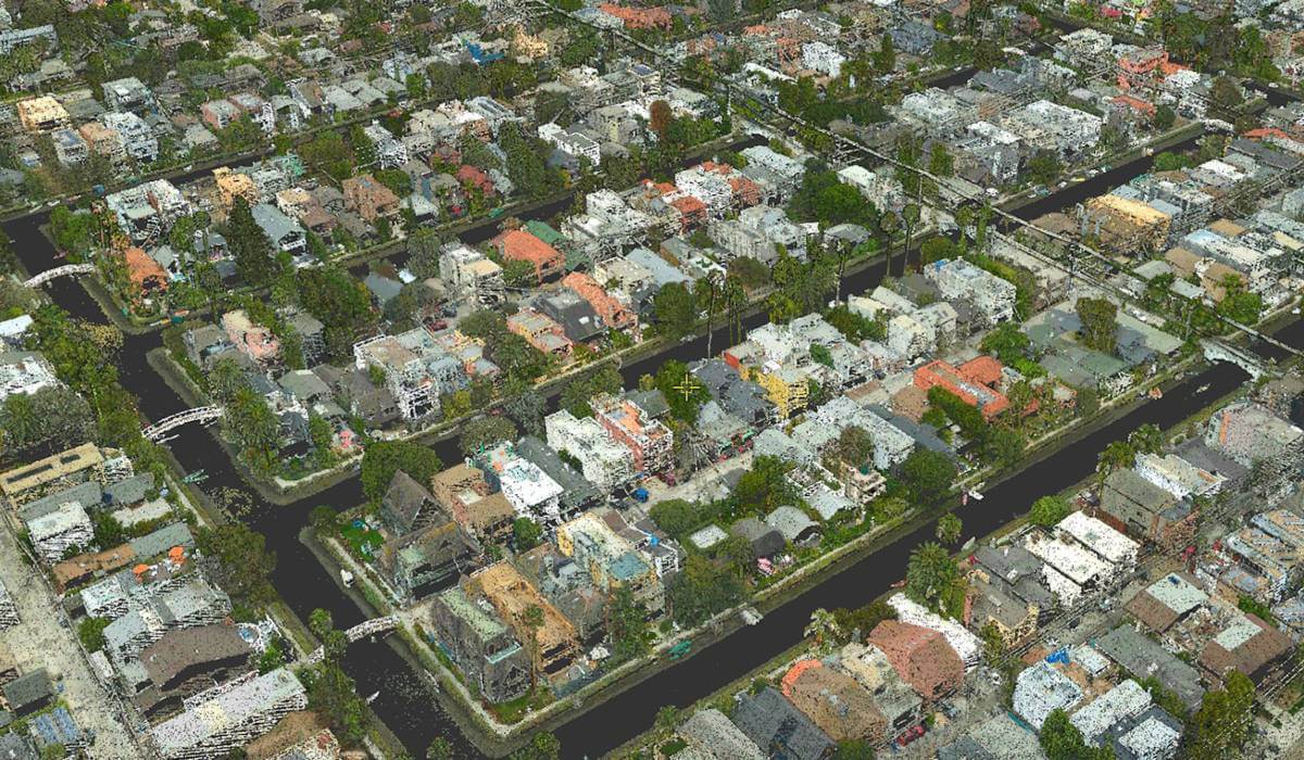 SimActive Software Used with both LiDAR and Imagery to Map Venice Beach during the Pandemic