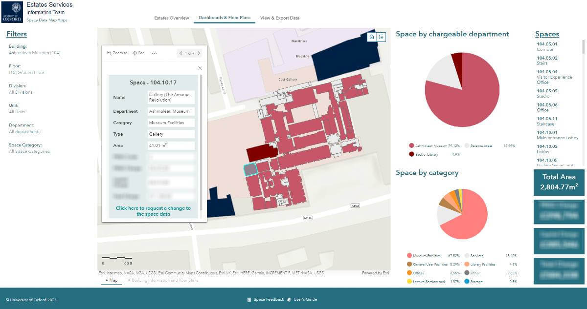 indoor mapping improves estate management at University of Oxford