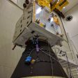 Airbus-built Aeolus wind sensor satellite ready for shipment (from import)