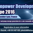 Hydropower Development Europe 2016 , 14-15 September, Lyon, France (from import)
