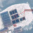 Russia: Satellite Imagery shows whales held captive in Srednyaya Bay (from import)