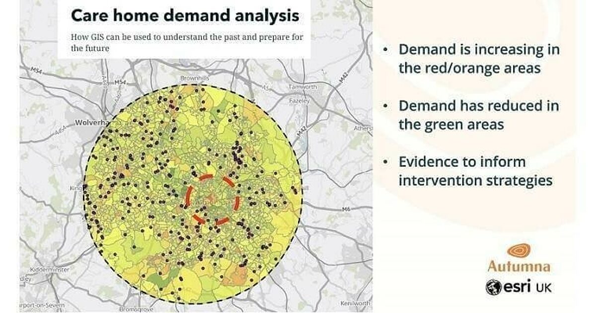 Autumna increases enquiries for care homes using GIS from Esri UK