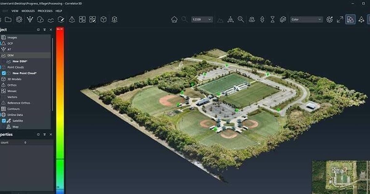 SimActive Releases Correlator3D Version 10 with High Density Point Cloud Generation