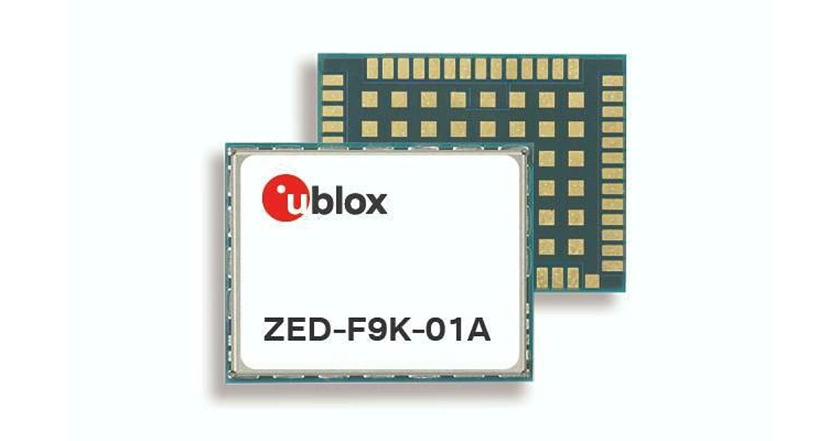 Newest u-blox automotive multi-band GNSS module enables ADAS applications  up to 105 °C