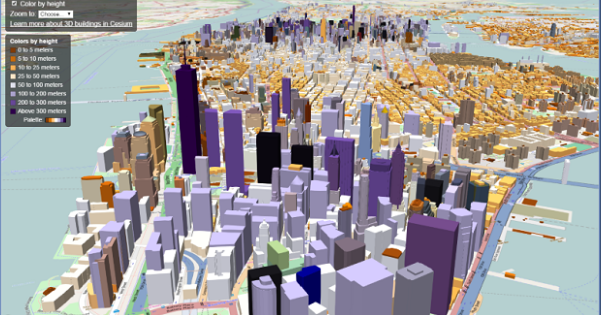 Cesium Takes City Visualizations Into The 3rd Dimension | GeoConnexion