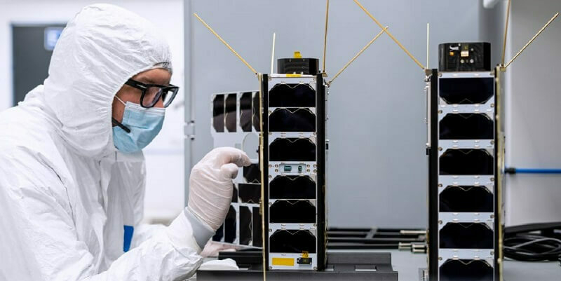 2x6 U satellites in production at Nano Avionics cleanroom 800x400 1