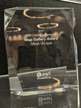 Emoji map by Europa Technologies wins Most Unique award at Esri UC (from import)