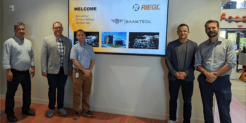 BAAM Tech Named North American Distribution Partner for RIEGL USA Mobile Laser Scanning Solutions 800x400px
