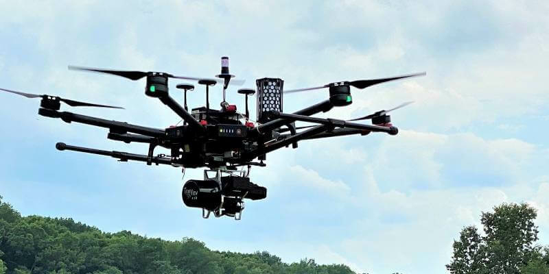 Drone LIDAR Imagery Mapping Sensor True View 410 Mounted on DJI M600 1 1