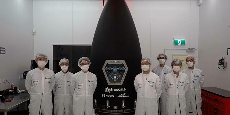 Members of Astroscale Japans ADRAS J Team at Rocket Lab 800x400