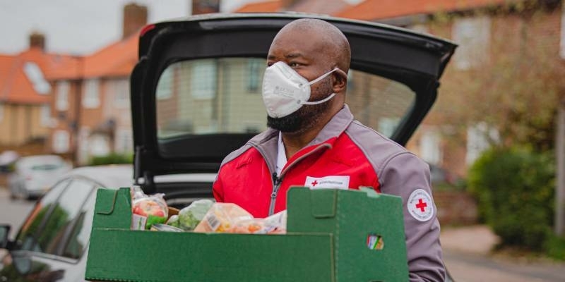 Red Cross food delivery