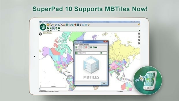 SuperPad Will Support the Popular MBTiles Format in the Next Update (from import)