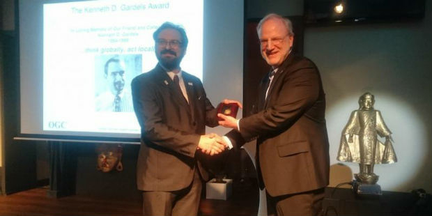 Joan Masó receives OGC’s 2018 Gardels Award (from import)