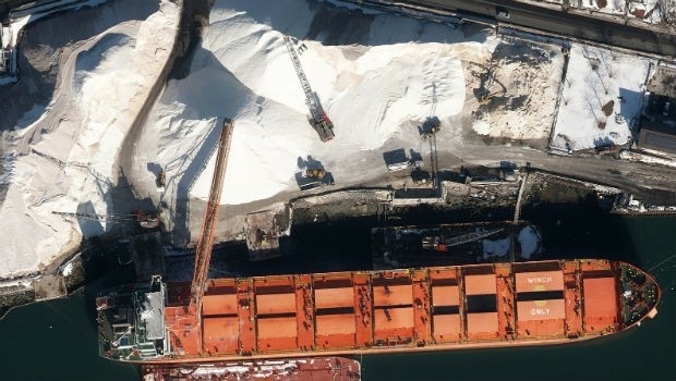 Col-East Inventories Salt Piles from the Air Each Winter (from import)