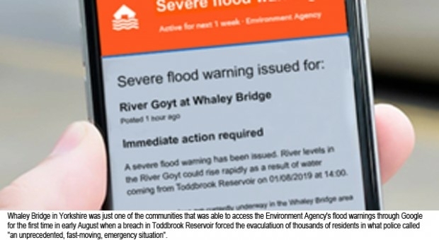 England one of first nations in Europe to get Google Flood Alerts (from import)