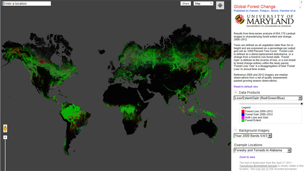 First local-to-global map of deforestation (from import)