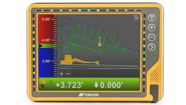 New 10-inch touchscreen display for construction machine control (from import)