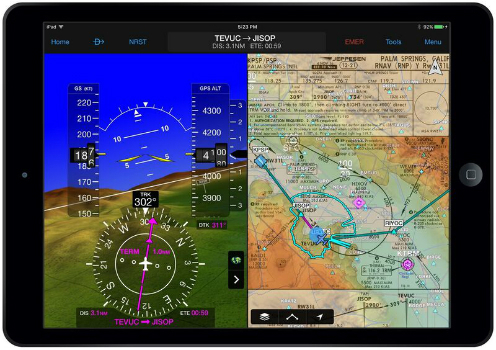 Garmin Pilot adds synthetic vision to Android mobile devices (from import)