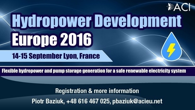Hydropower Development Europe 2016 , 14-15 September, Lyon, France (from import)