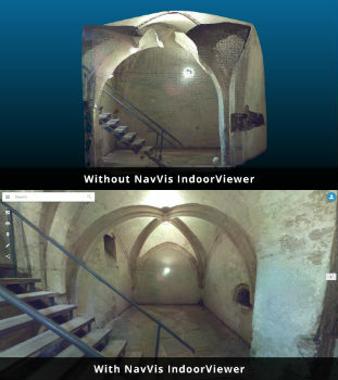 NavVis IndoorViewer converts static scans into immersive 360° imagery (from import)