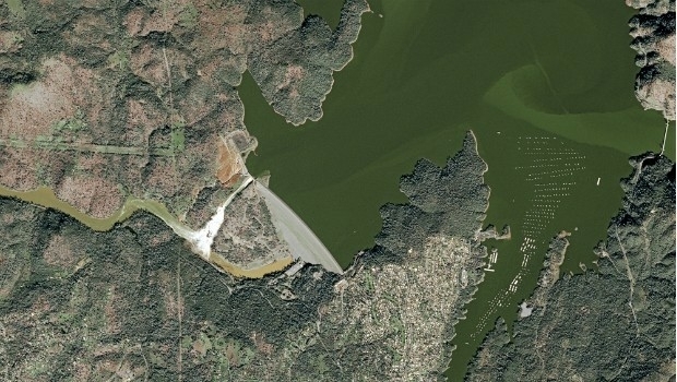 Oroville Lake Water Elevation seen from Space (from import)