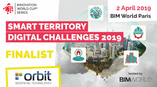 Orbit GT selected in Top 5 for Smart Territories award at BIM World, Paris (from import)