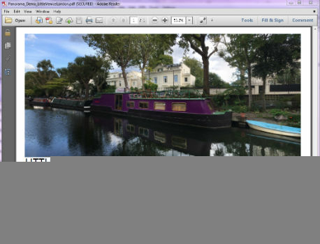 PDF3D Panoramic 360 into PDF Tool for the First Time (from import)
