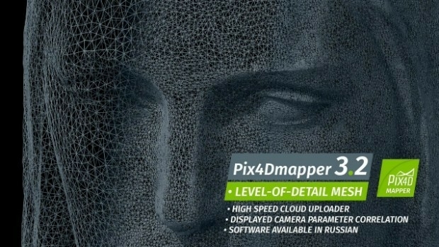 Pix4Dmapper 3.2 Now Generates Tiled Level-of-Detail (LoD) Mesh (from import)