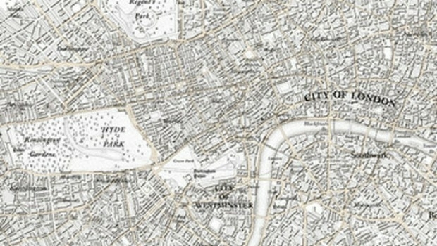 London mapped in original OS style (from import)