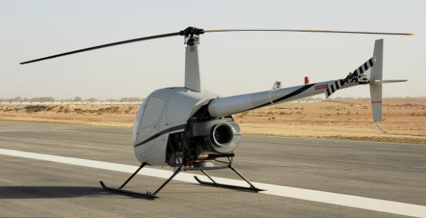 Helicopter Robinson Converted by UAVOS to Unmanned Drone (from import)