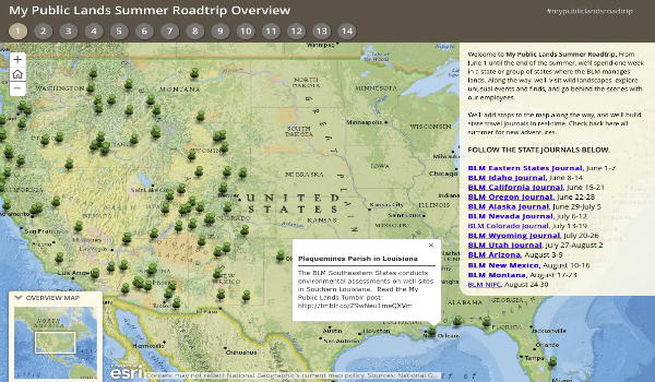 The Bureau of Land Management Uses Esri Story Maps (from import)
