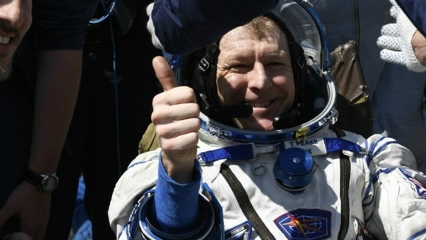 Tim Peake returns to Earth (from import)