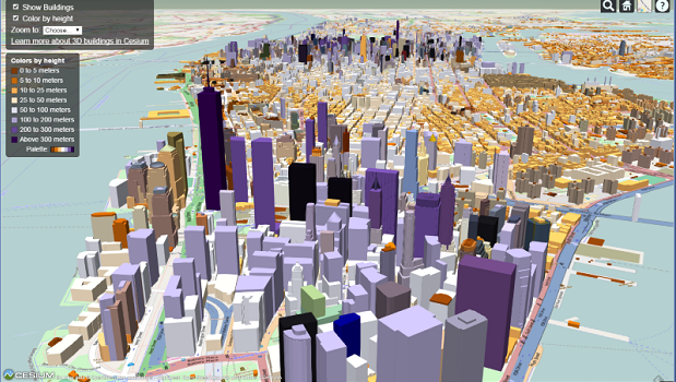 Cesium Takes City Visualizations Into the 3rd Dimension (from import)