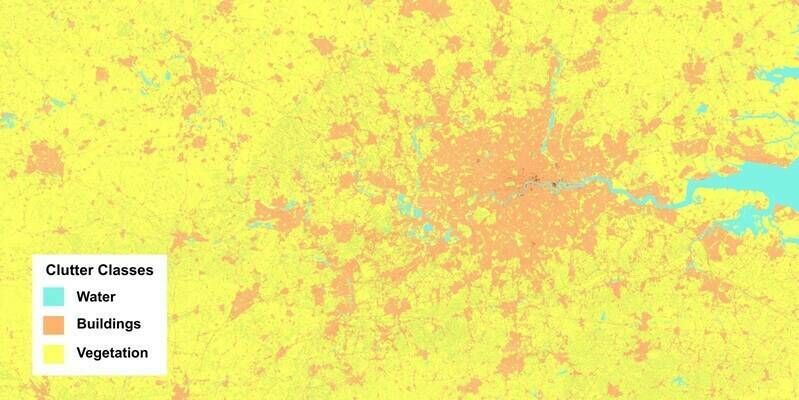 Clutter Map with legend 800x400