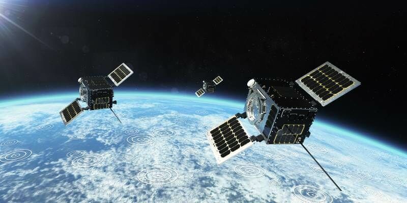 Hawk Eye 360 Cluster 2 Satellites Rendering July 2020