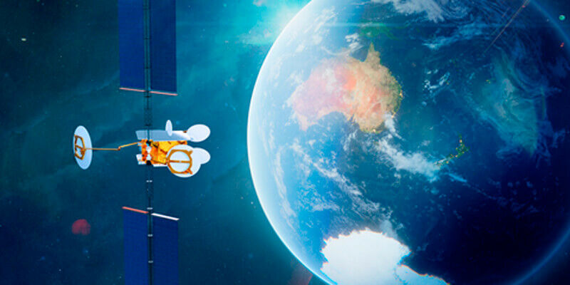 Int v19 i5 One Sat Optus Earth view Copyright Airbus