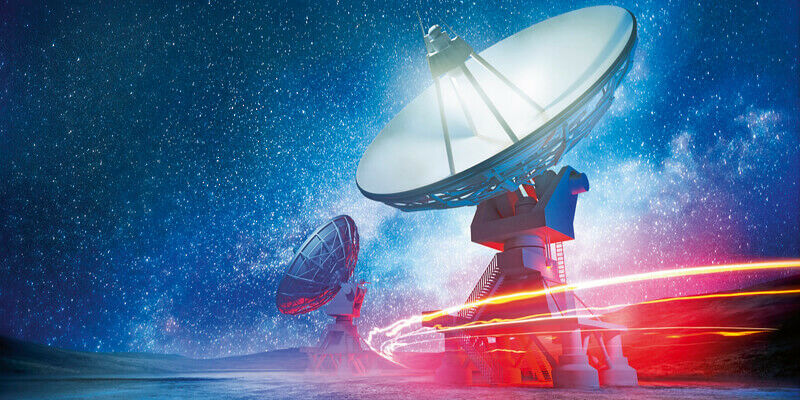 Int v19 i6 Satellite Dishes at Night amd