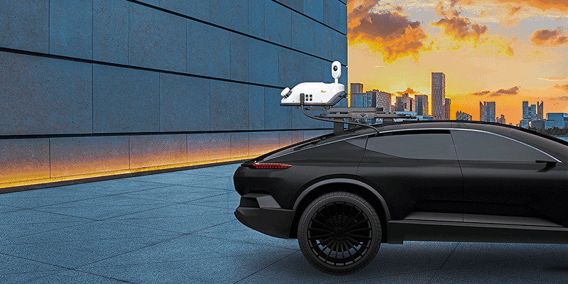 Leica Pegasus TRK100 Application with car 1 amd