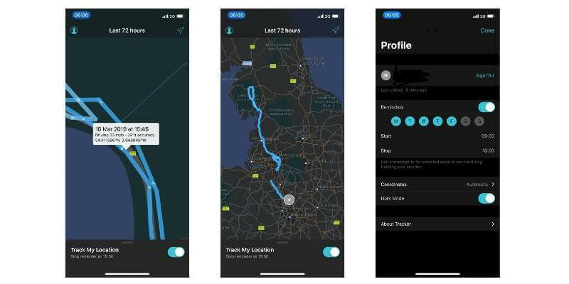 UCL Virus Watch Esri Tracker App screens