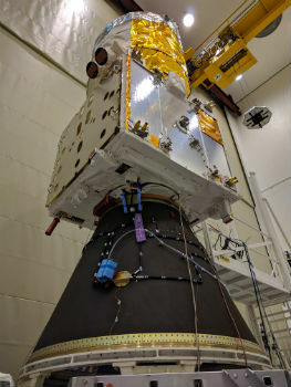 Airbus-built Aeolus wind sensor satellite ready for shipment (from import)