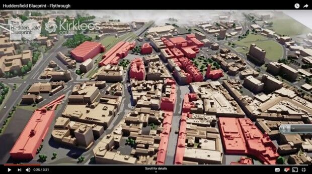 Bluesky 3D Model Helps AECOM Create Blueprint for Yorkshire Town Redevelopment (from import)
