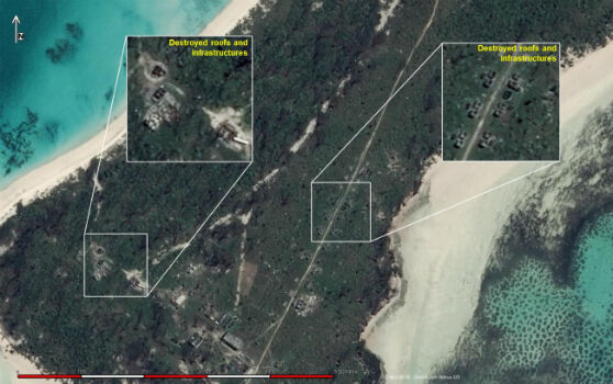 Change Detection analysis of Farquhar Island after major hurricane (from import)