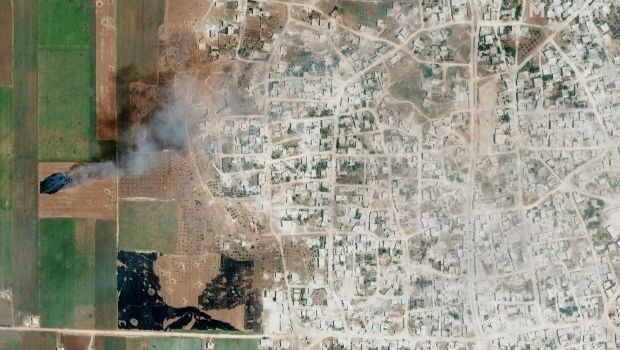 Satellite Imagery: Syrian Government Offensive in Idlib Province, Syria (from import)