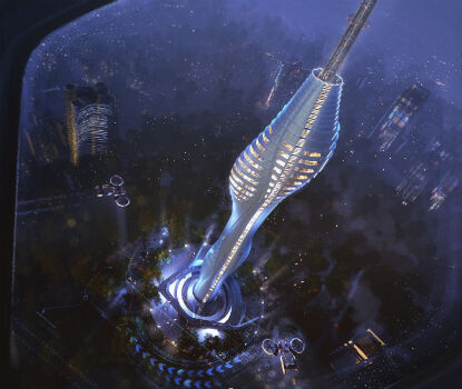 British Designed 365m Tower is Underway (from import)