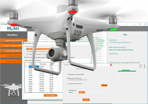 KlauPPK software for the Phantom4 RTK (from import)