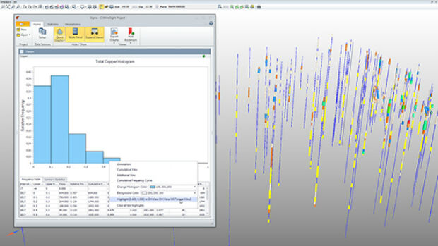 Hexagon Mining introduces statistical tools for mine planning (from import)