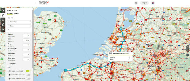 Route Planning For Truckers Now Available From TomTom (from import)