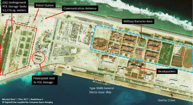 Satellite images unveil Chinese military fortresses in Spratly Islands (from import)