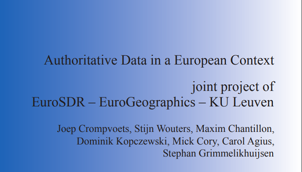 New report identifies key components of authoritative geospatial data (from import)